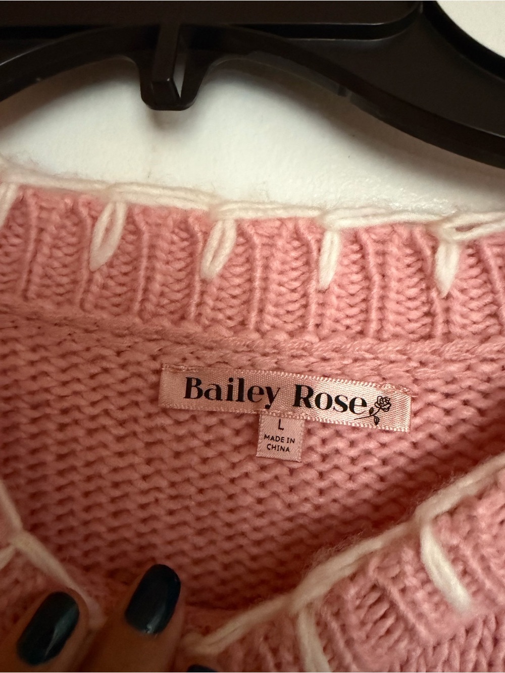 Pink Bow Crewneck Sweater - NWT - Picture 3 of 4